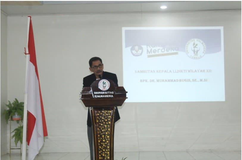 Launching Perdana MBKM (Merdeka Belajar Kampus Merdeka) oleh Kepala LLDIKTI Wilayah XII Ambon Muhammad Bugis, SE., M.SI. Di Universitas Halmahera