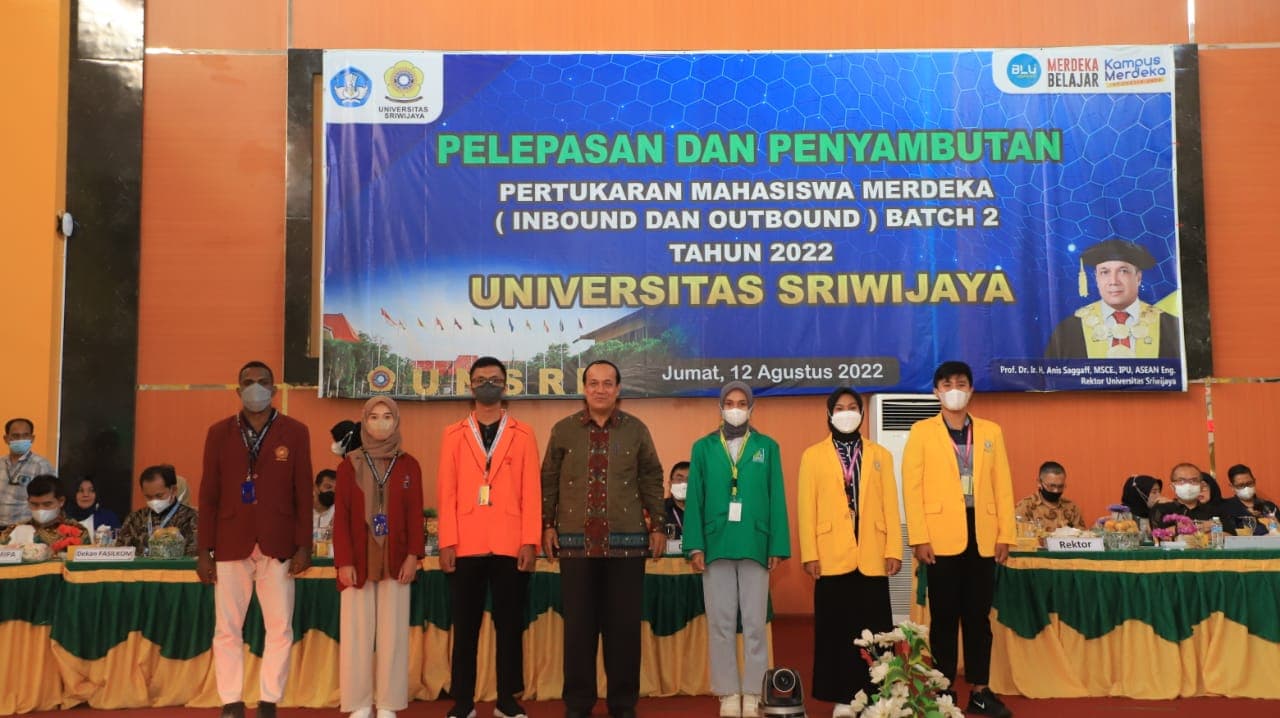 Rektor Unsri Menyambut dan Melepas Mahasiswa MBKM