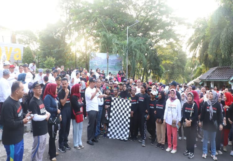 Unsri Semarakkan Bulan Merdeka Belajar dengan Menggelar Jalan Sehat Sekaligus Melaunching Dies Ke 63