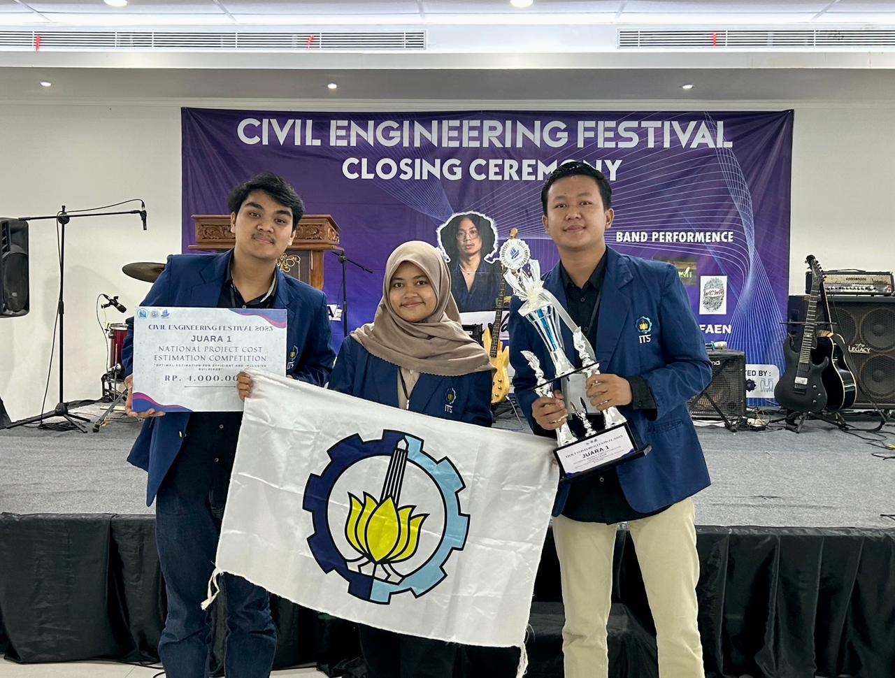 Mahasiswa ITS Dominasi Juara pada Civil Engineering Festival 2023